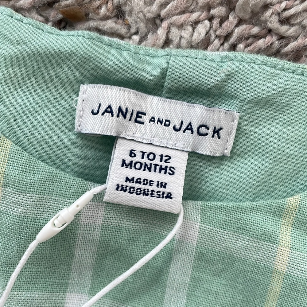 Janie & Jack romper -size 6-12 M -NWT - Picture 2 of 5